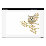 Wide Eyes Owl in Tree 15" Laptop Skins