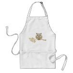 Wide Eyes Owl in Tree Apron