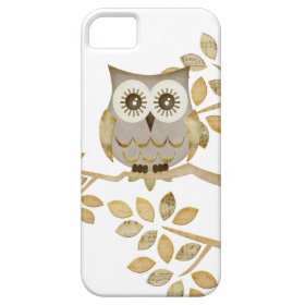 Wide Eyes Owl in Tree Case iPhone 5 Case