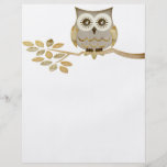 Wide Eyes Owl in Tree Flyer