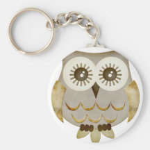 Wide Eyes Owl Keychains