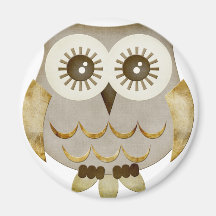 Wide Eyes Owl Magnet