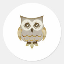 Wide Eyes Owl Stickers