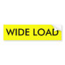 WIDE LOAD BUMPER STICKERS