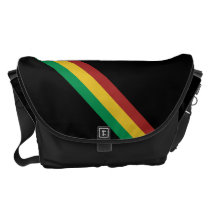 Wide Rasta Stripes Messenger Bag messenger bags
