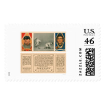 Wide Throw At First Tigers Baseball 1912 postage