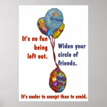Widen Your Circle of Friends Poster posters