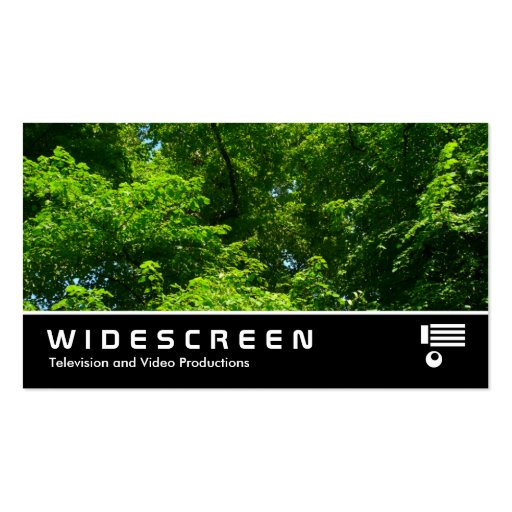 Widescreen 06 Trees Business Card Templates (front side)