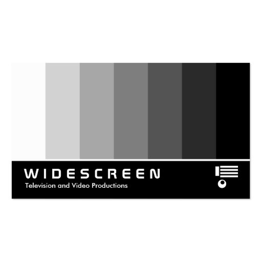 Widescreen 162 - Color Blend - White to Black Business Cards (front side)