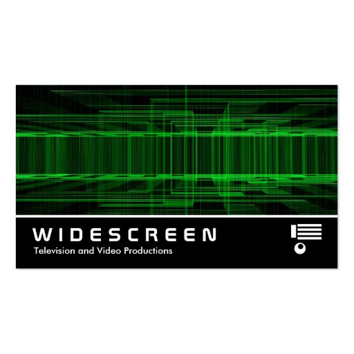 Widescreen 201 - Wire maze Business Card Template (front side)