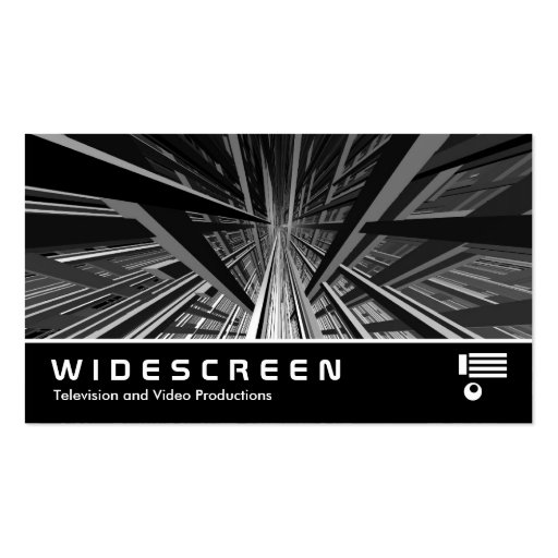 Widescreen 203 - Extreme Perspective II Business Card Templates