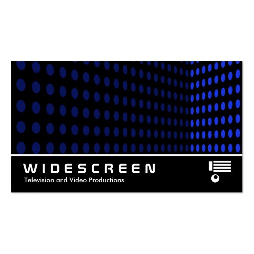 Widescreen 250 - Tone Corner - Blue Business Card Template (front side)