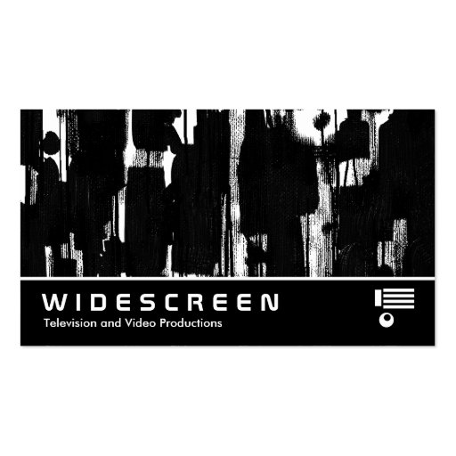 Widescreen 258 - Abstract in Black Business Cards (front side)