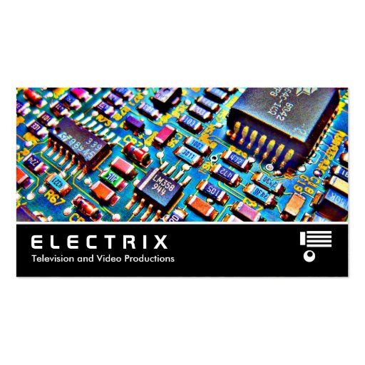 Widescreen 315 - Electronics Business Card Template (front side)