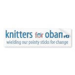 Wielding our pointy sticks bumper sticker