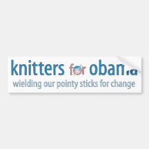 Wielding our pointy sticks bumper sticker