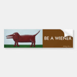 Wiener bumper sticker