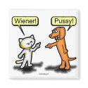 Wiener Dog & Pussycat Nemesis Magnet