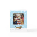 Wiener Dog Racing Through the Snow Photo Template cards