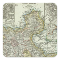 Wiesbaden and Frankfurt Germany Square Stickers