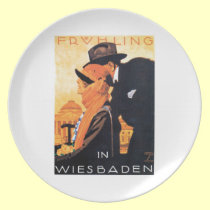 Wiesbaden Travel Poster plates