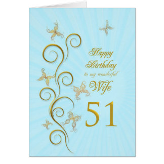 51st Birthday Cards | Zazzle