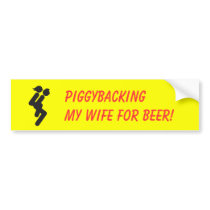Wife Carrying 3 Bumper Sticker 2