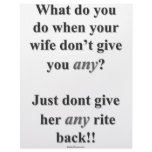 Wife Dont Get Any letterhead