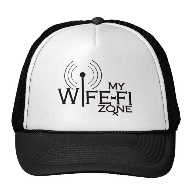 WIFE-FI-BLACKink Trucker Hat 1/1