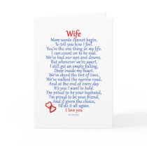 Wife Love Greeting Cards