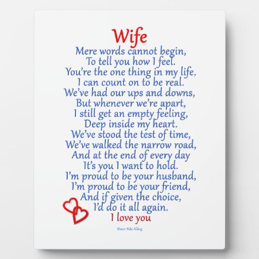 Poem you are my wife 25 Love