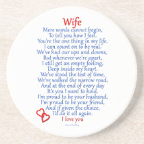 Wife Love coasters