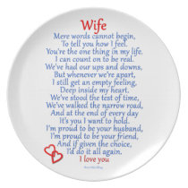 Wife Love plates