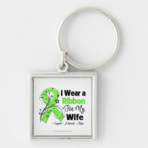 Wife - Lymphoma Ribbon Keychains