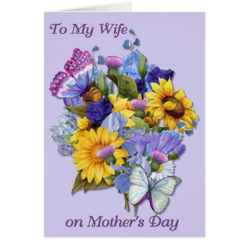 Wife On Mother s Day Card Zazzle