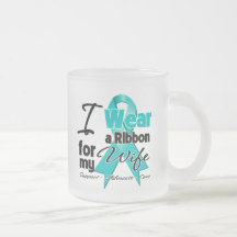 Wife - Teal Awareness Ribbon Mug