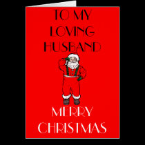 WIFE TO HUSBAND CHRISTMAS CARDS cards