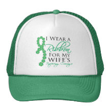 Wife's Inspiring Courage - Liver Cancer Trucker Hats