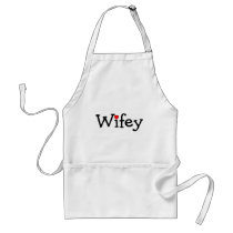 Wifey with Red Heart Apron