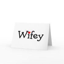 Wifey with Red Heart Card