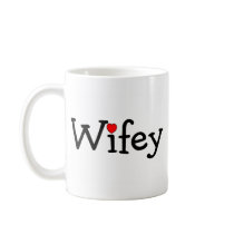 Wifey with Red Heart Coffee Mug
