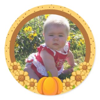 Wiffles Autumn Photo Envelope Seal 1 sticker