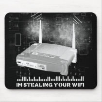 wifitheifblack mouse pads