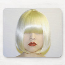 Wig mannequin make-up mousepads