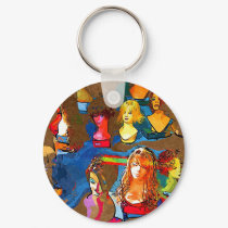Wig Shop keychains