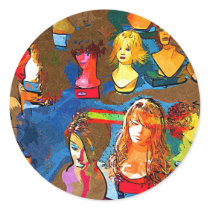 Wig Shop stickers by BlueSunArt Wig Shop stickers