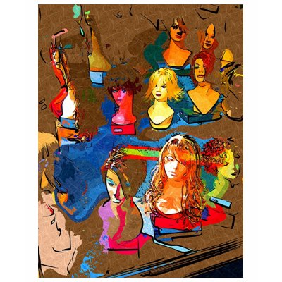 Wig Shop Tshirt by BlueSunArt