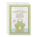 Wiggle Frog and Bug Baby Shower Invitation
