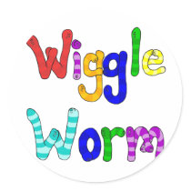 Wiggle Worm stickers by babynicknames Wiggle Worm stickers