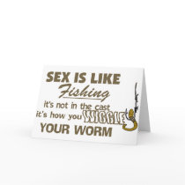 Wiggle Your Worm Greeting Card